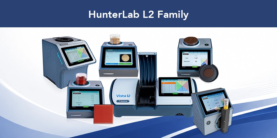 HunterLab színmérő készülékek laboratóriumi és gyártásközi alkalmazásokhoz - az új L2 készülékcsalád